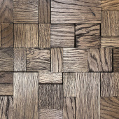 Стеновые панели CROWNWOOD WP3D5040 Хауз, Дуб шлиф Коричневый