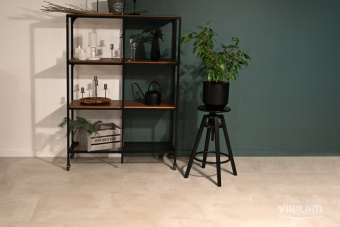 WPC CERAMO VINILAM STONE 8 мм  71615 Бетон Белый 8 mm