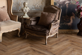 SPC VINILPOL HERRINGBONE 9933 Паркет Франческо