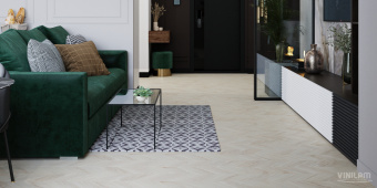 ПВХ плитка VINILAM  PARQUET CHEVRON Glue RI4777CL7 Шеврон Бриссак Glue