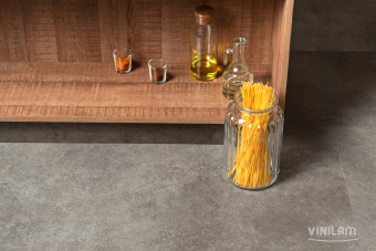 ПВХ плитка CERAMO VINILAM STONE Glue 2,5 мм Цемент Стальной 71610 Glue