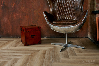 ПВХ плитка VINILAM PARQUET HERRINGBONE Glue GD11166 Паркет Классический Glue
