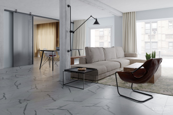 ПВХ плитка CERAMO VINILAM STONE Glue 2,5 мм 87999 Греческий Мрамор Glue