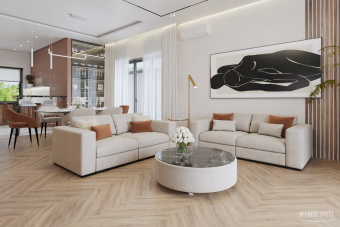 ПВХ плитка VINILAM PARQUET HERRINGBONE Glue GD11355 Паркет Монпелье Glue