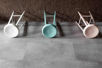 WPC CERAMO VINILAM STONE 8 мм  61609 Цемент 8 mm