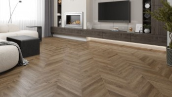 ПВХ-плитка Alpine Floor  Chevron Alpine LVT Макадамия ECO 20-5