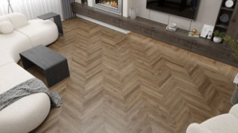 ПВХ-плитка Alpine Floor  Chevron Alpine LVT Макадамия ECO 20-5
