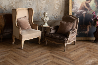 SPC VINILPOL HERRINGBONE 9933 Паркет Франческо