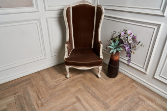 ПВХ плитка VINILAM PARQUET HERRINGBONE Glue GD11133 Паркет Северный Glue