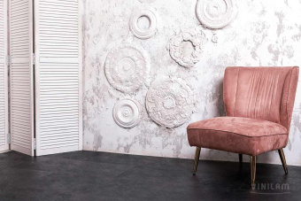 ПВХ плитка CERAMO VINILAM STONE Glue 2,5 мм Сланцевый Чёрный 61607 Glue