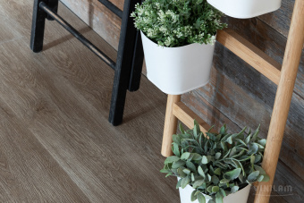 ПВХ плитка  VINILAM CLICK 3,7 мм Дуб Ваймар 14609