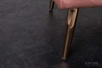 ПВХ плитка CERAMO VINILAM STONE Glue 2,5 мм Сланцевый Чёрный 61607 Glue