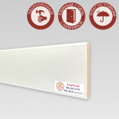 Напольный плинтус CROWNWOOD (Экошпон) 2150х10х80/ RAL 9010