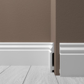 Плинтус Де-Багет XPS Polymer Н 2 100х13/ Белый