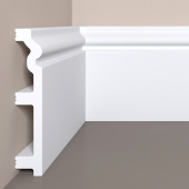 Напольный плинтус Bello Deco XPS П 5 120х22/ Белый