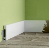 Напольный плинтус полистирол Solid 1 UHD 19/80 C 15x80/ Белый