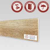 Напольный плинтус CROWNWOOD (Экошпон) 2150х10х80/ Дуб Крафт