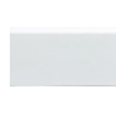 Напольный плинтус Winart Pro HDPS Quadro с монтажной планкой 80 мм/ Белый