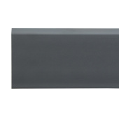 Напольный плинтус Winart Pro HDPS Quadro с монтажной планкой 80 мм/ Антрацит