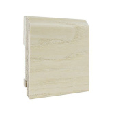 Напольный плинтус Finitura dekor R13 83х19х2400/ Ясень белый