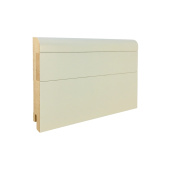 Напольный плинтус CROWNWOOD МДФ R9 глянцевый RAL + вставка гладкая 8х30 глянцевая RAL