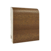 Напольный плинтус Finitura dekor R13 70х15х2400/ Махагон