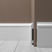 Плинтус Де-Багет XPS Polymer Н 5 120х15/ Белый