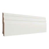 Напольный плинтус Finitura dekor RP 120х16х2400/ белый ASW