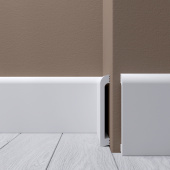 Плинтус Де-Багет XPS Polymer Н 7 100х15х2400/ Белый