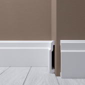 Плинтус Де-Багет XPS Polymer Н 9 100х15х2400/ Белый