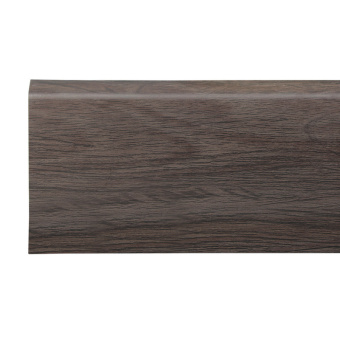 Напольный плинтус Winart Pro HDPS Quadro с монтажной планкой 80 мм/ Венге Африка