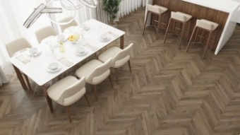ПВХ-плитка Alpine Floor  Chevron Alpine LVT Дуб Насыщенный ECO 20-4