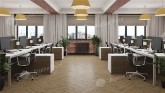 Ламинат Alpine Floor Herringbone 12 Pro 4V 34 (CH) LF106-07B Дуб Прованс