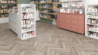 ПВХ-плитка Alpine Floor  Chevron Alpine LVT Дуб Исида ECO 20-8