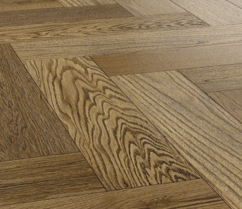 Паркет елка Crownwood Элеганс (Royal Parket) Английская елка 13 мм шип-паз Дуб Натур Лаванда лак с фаской