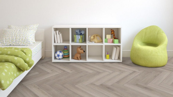 Ламинат Kronotex Herringbone 3773 Серебряный дуб