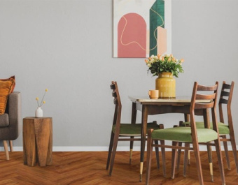 ПВХ-плитка My Step Aqua LVT Herringbone Орех Инда MSAG03