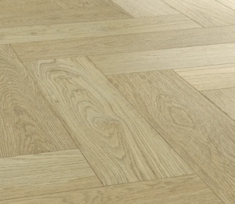 Паркет елка Crownwood Элеганс (Royal Parket) Английская елка 13 мм шип-паз Дуб Натур Бланш лак с фаской